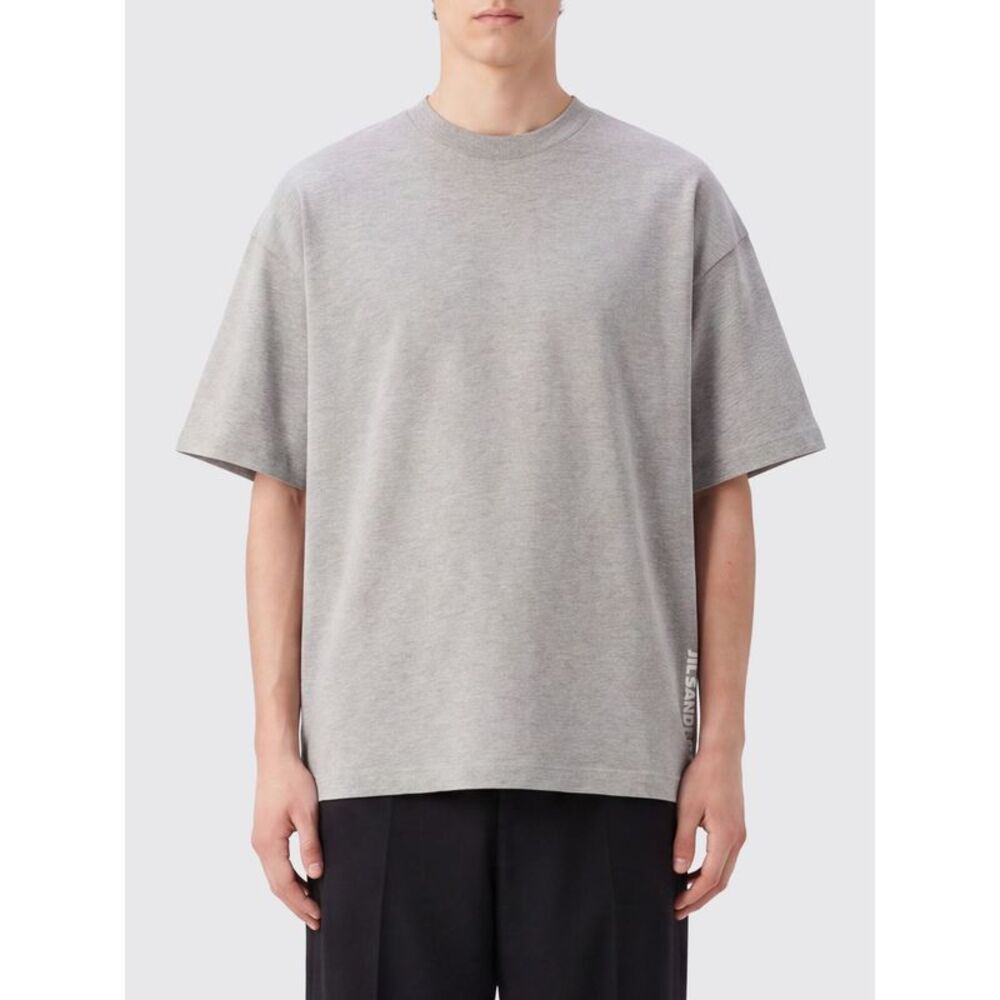 Jil Sander Men Jil Sander Relaxed Fit Cotton T-Shirt With Logo Print